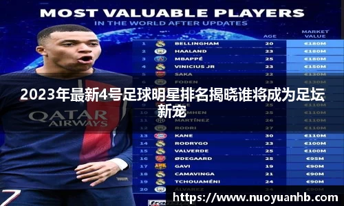2023年最新4号足球明星排名揭晓谁将成为足坛新宠